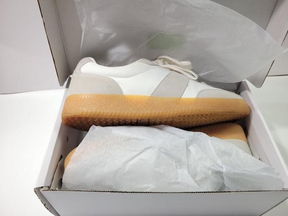 Rihero AD01244 Shoes Womens Size 7.5 White Retro Sneakers AD01244-White-7.5
